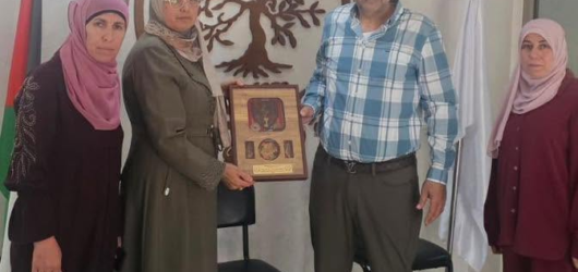 Welcoming the faculty and staff of Deir Debwan Girls Secondary School